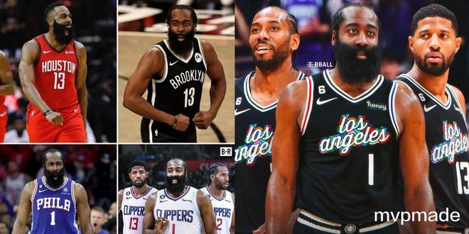 nba比赛押注平台这支快船是哈登待过最好的球队吗？堪比18火箭和篮球篮网三巨头(图3)